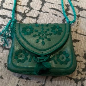 Green mortician purse. Straight from Morocco. Neve used. Excellent condition